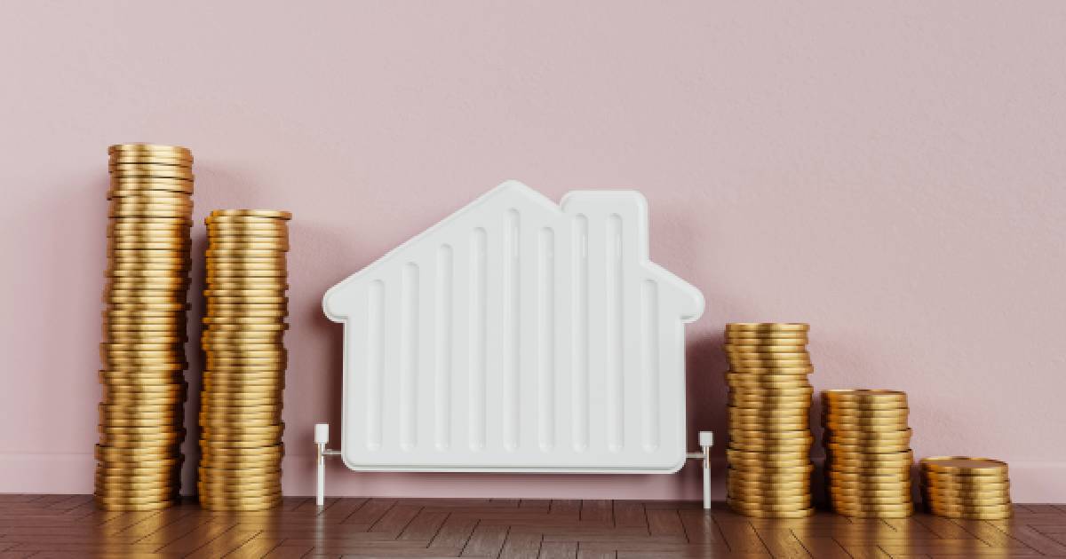 Image of money and radiator